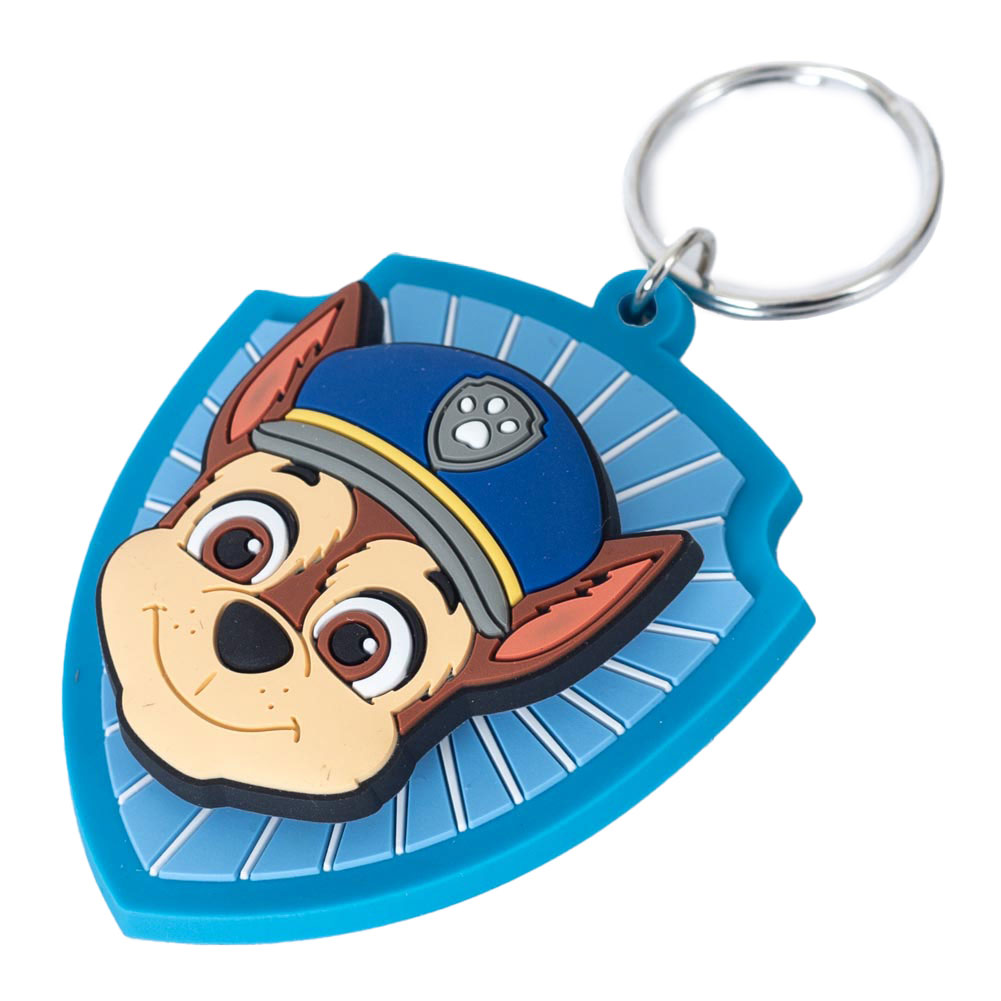 paw patrol chase pvc spinner keyring
