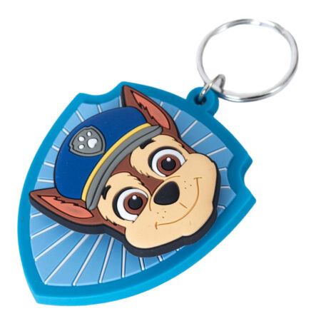 paw patrol chase pvc spinner keyring