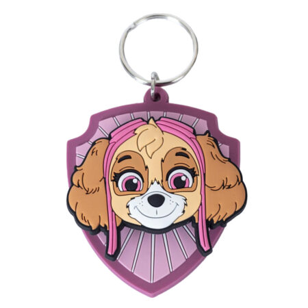 paw patrol skye pvc spinner keyring