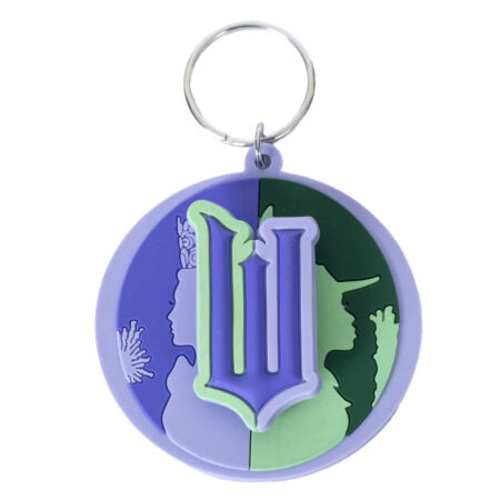 Wicked pvc spinner keyring