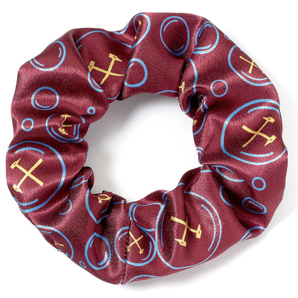 west ham united fc hair scrunchie