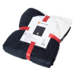 manchester united fc identity sherpa fleece blanket