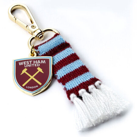 west ham united fc bar scarf bag charm