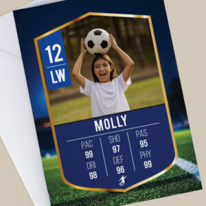 Personalised Photo Football Birthday Card - Image 5