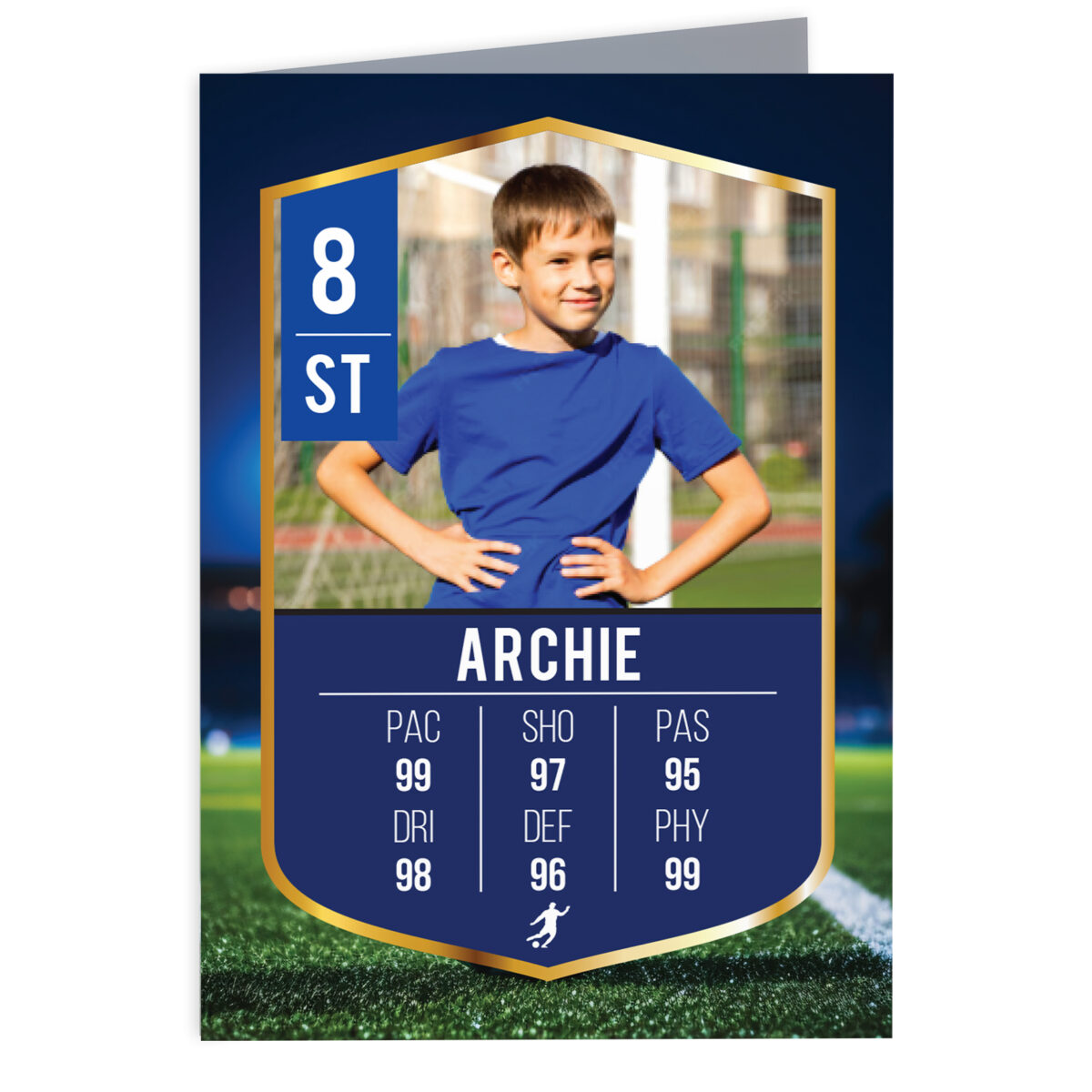 Personalised Photo Football Birthday Card
