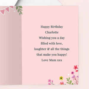 Personalised Photo Upload Floral Card