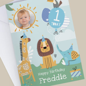 Personalised Photo Upload Animals Birthday Card - Image 3