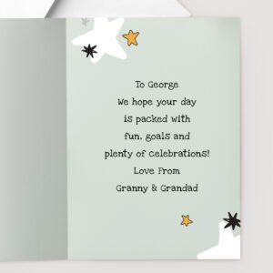Personalised Photo Upload Football Birthday Card - Image 4