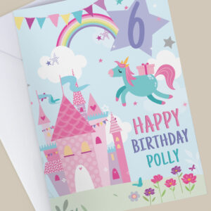 Personalised Princess Birthday Card - Image 3