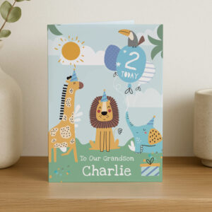 Personalised Animals Birthday Card