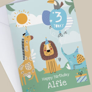 Personalised Animals Birthday Card - Image 3