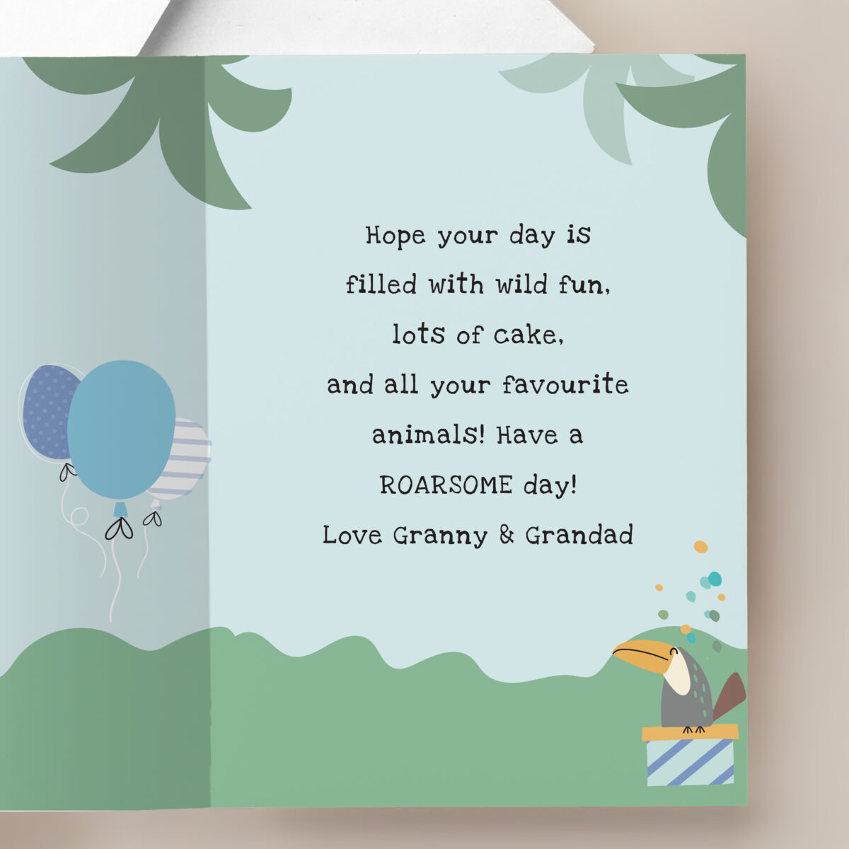 Personalised Animals Birthday Card