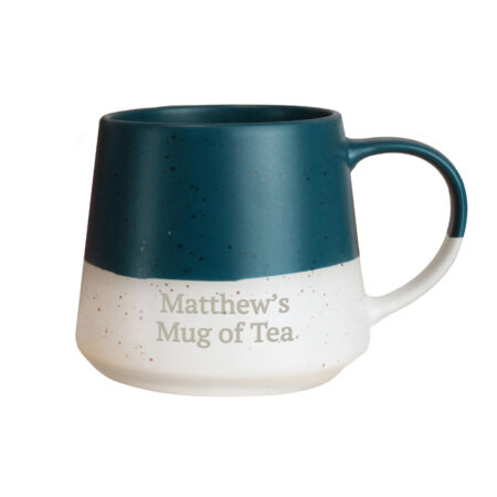 Personalised Blue Speckled Ceramic Mug