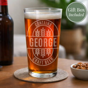 Personalised Brewery Style Pint Glass
