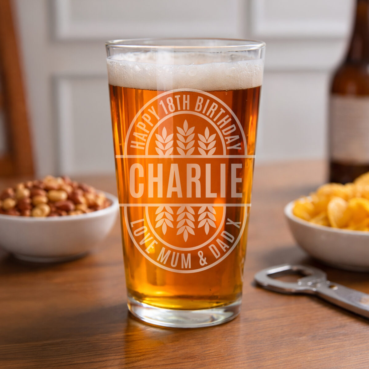 Personalised Brewery Style Pint Glass