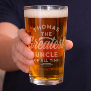 Personalised Greatest Pint Glass