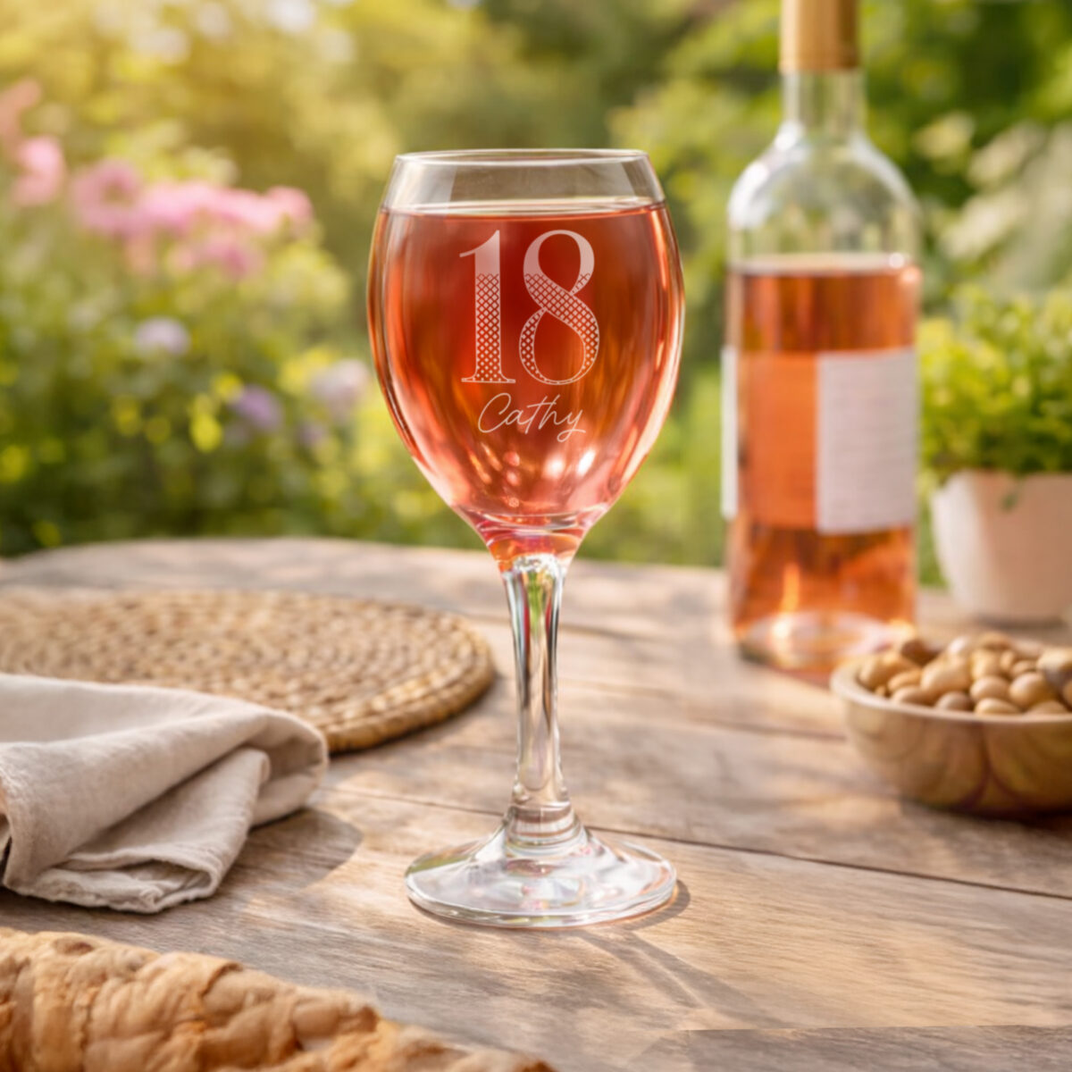 Personalised Big Age Wine Glass