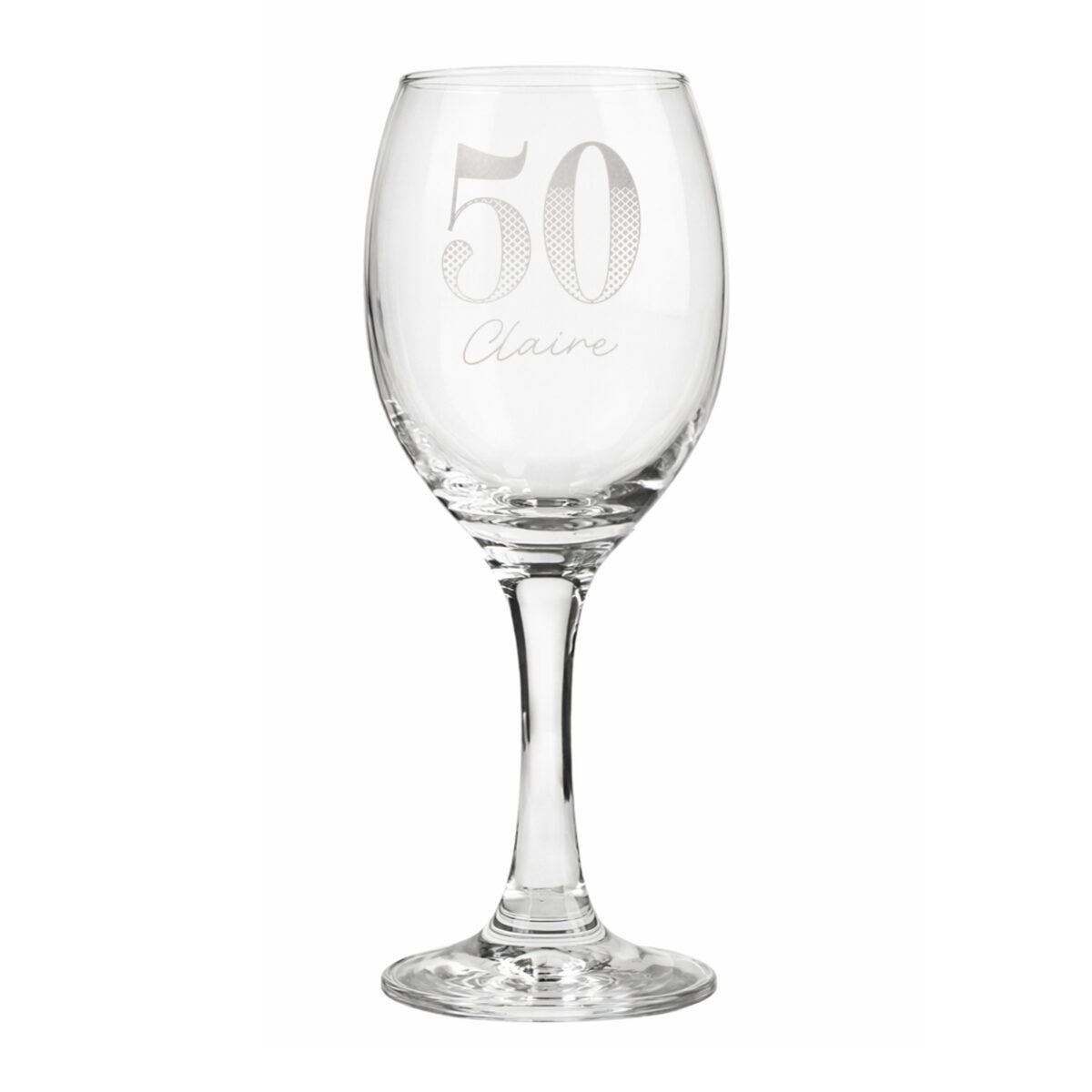Personalised Big Age Wine Glass
