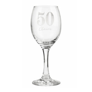 Personalised Big Age Wine Glass