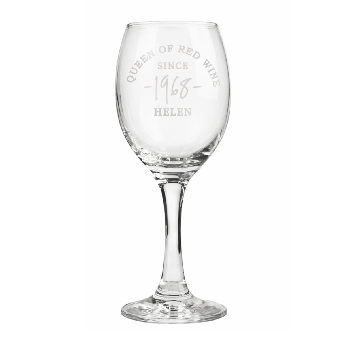 Personalised Since Wine Glass