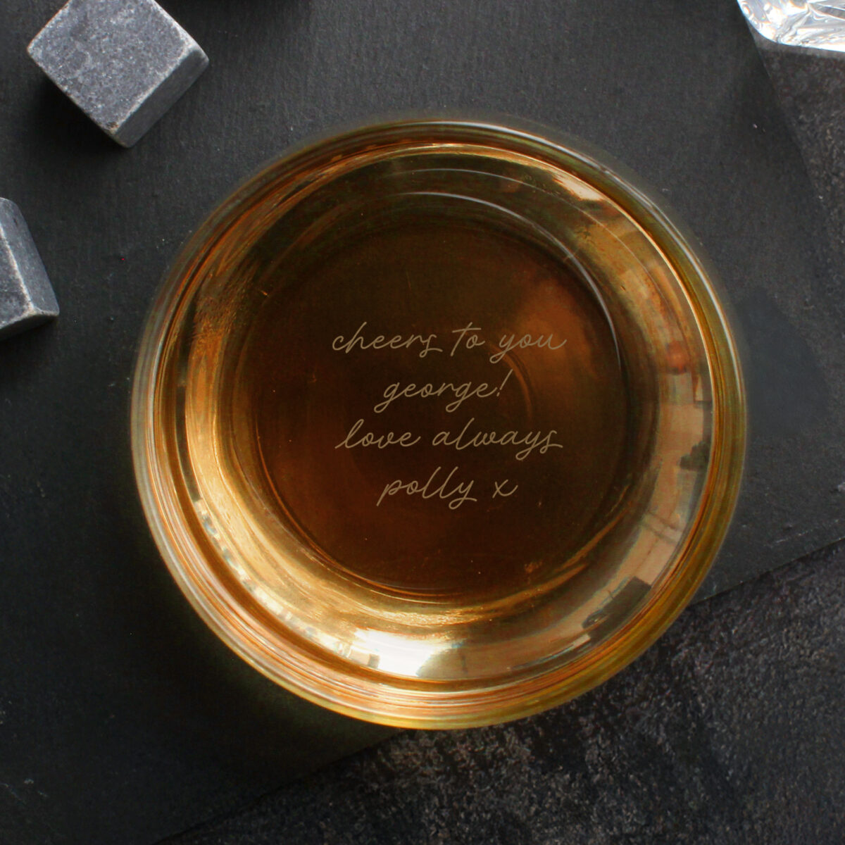 Personalised Base Engraved Secret Message Tumbler