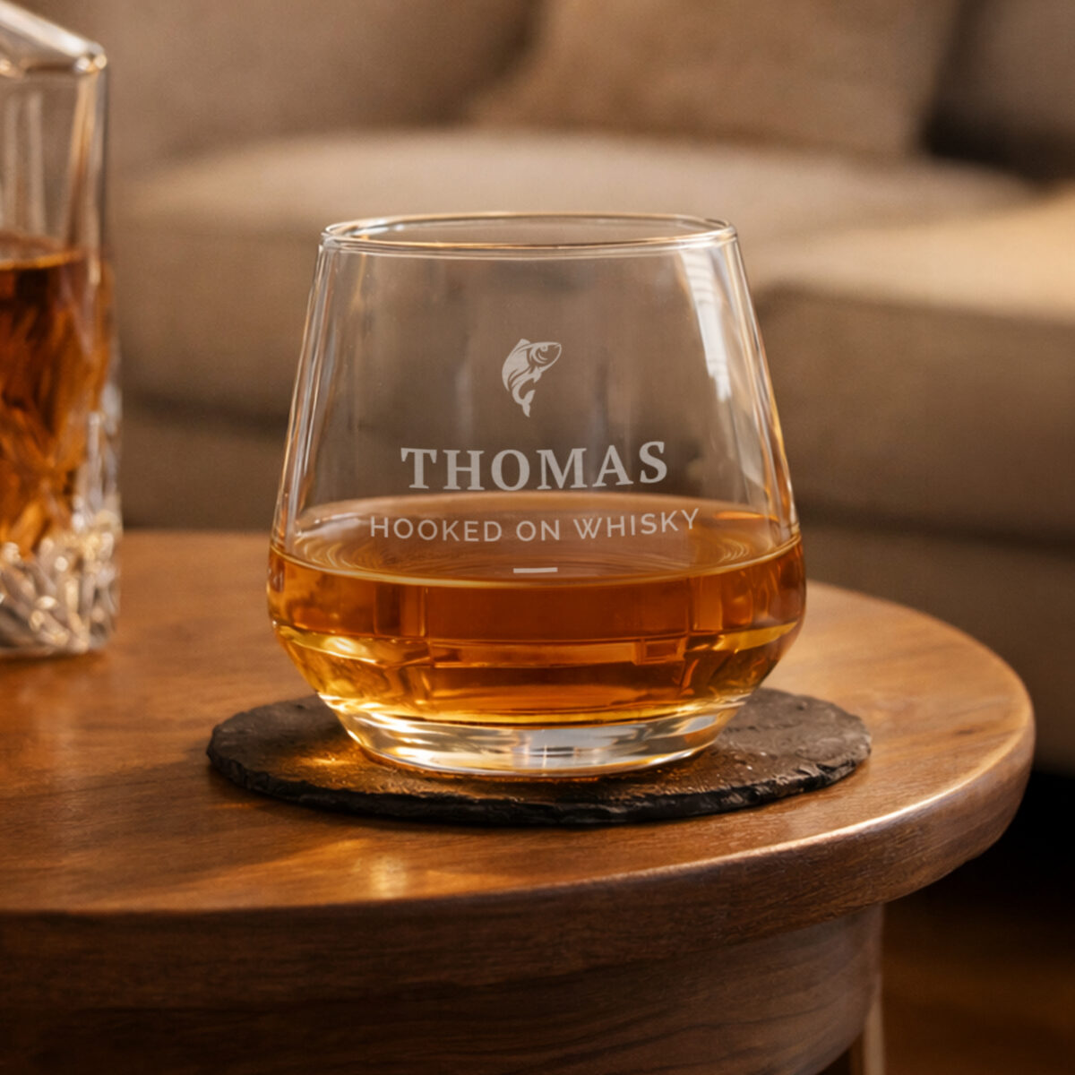 Personalised Fishing Motif Tumbler