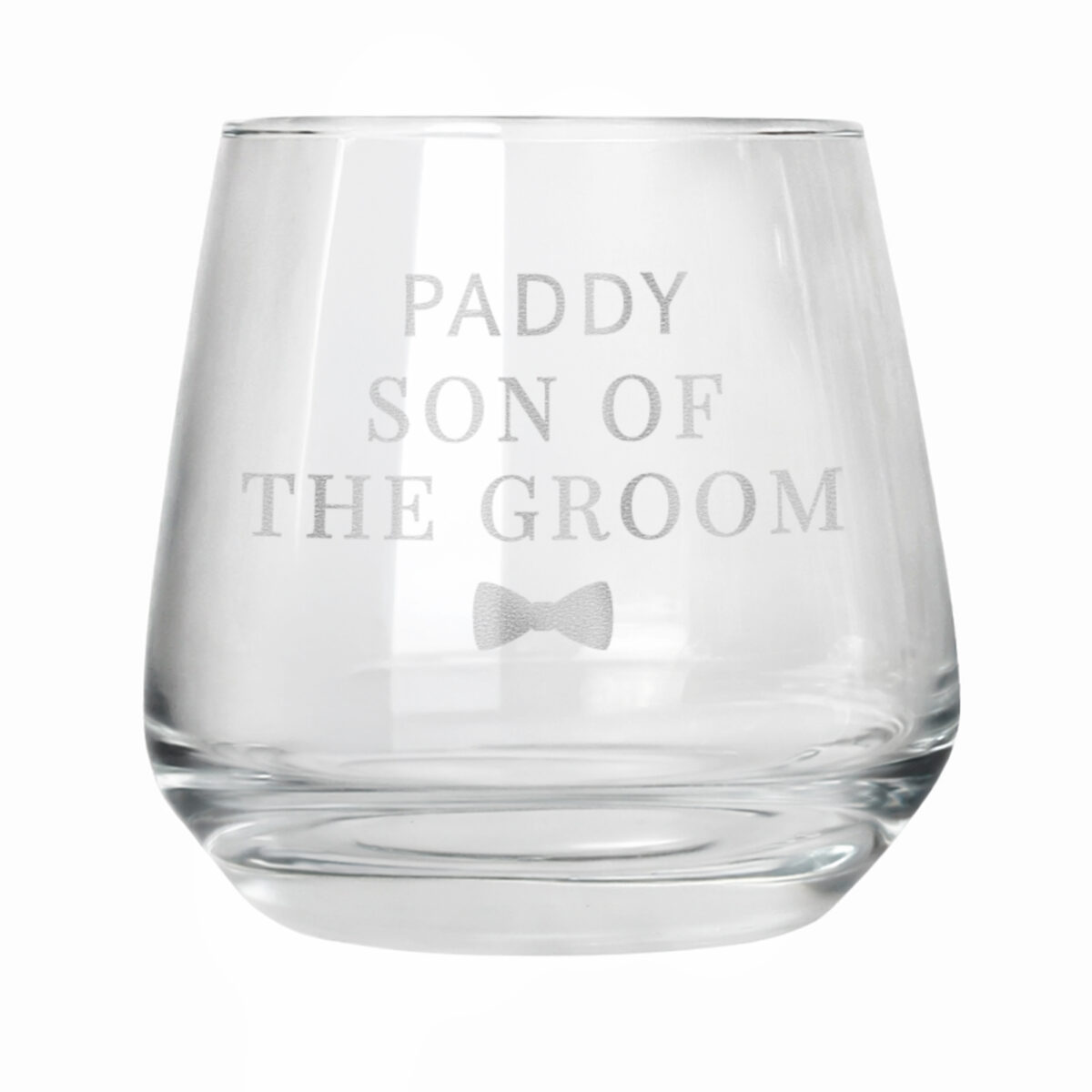Personalised Wedding Whisky Glass