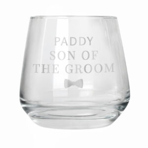 Personalised Wedding Whisky Glass