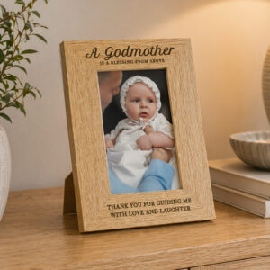 Personalised Godmother 6x4 Wooden Photo Frame