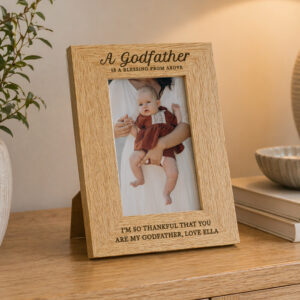 Personalised Godfather 6x4 Wooden Photo Frame