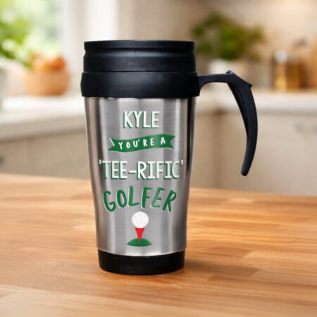 Personalised Golf Travel Mug