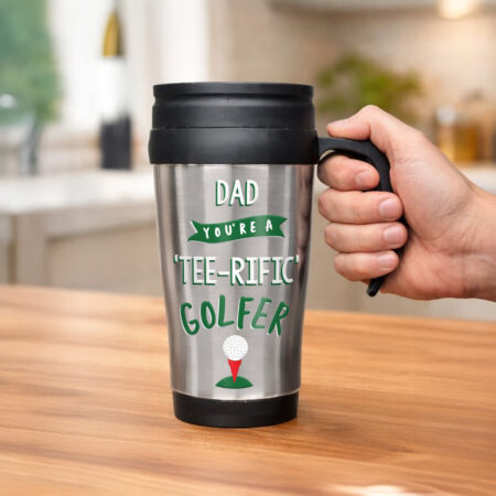 Personalised Golf Travel Mug