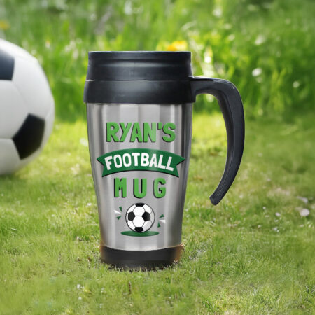 Personalised Football Thermal Mug