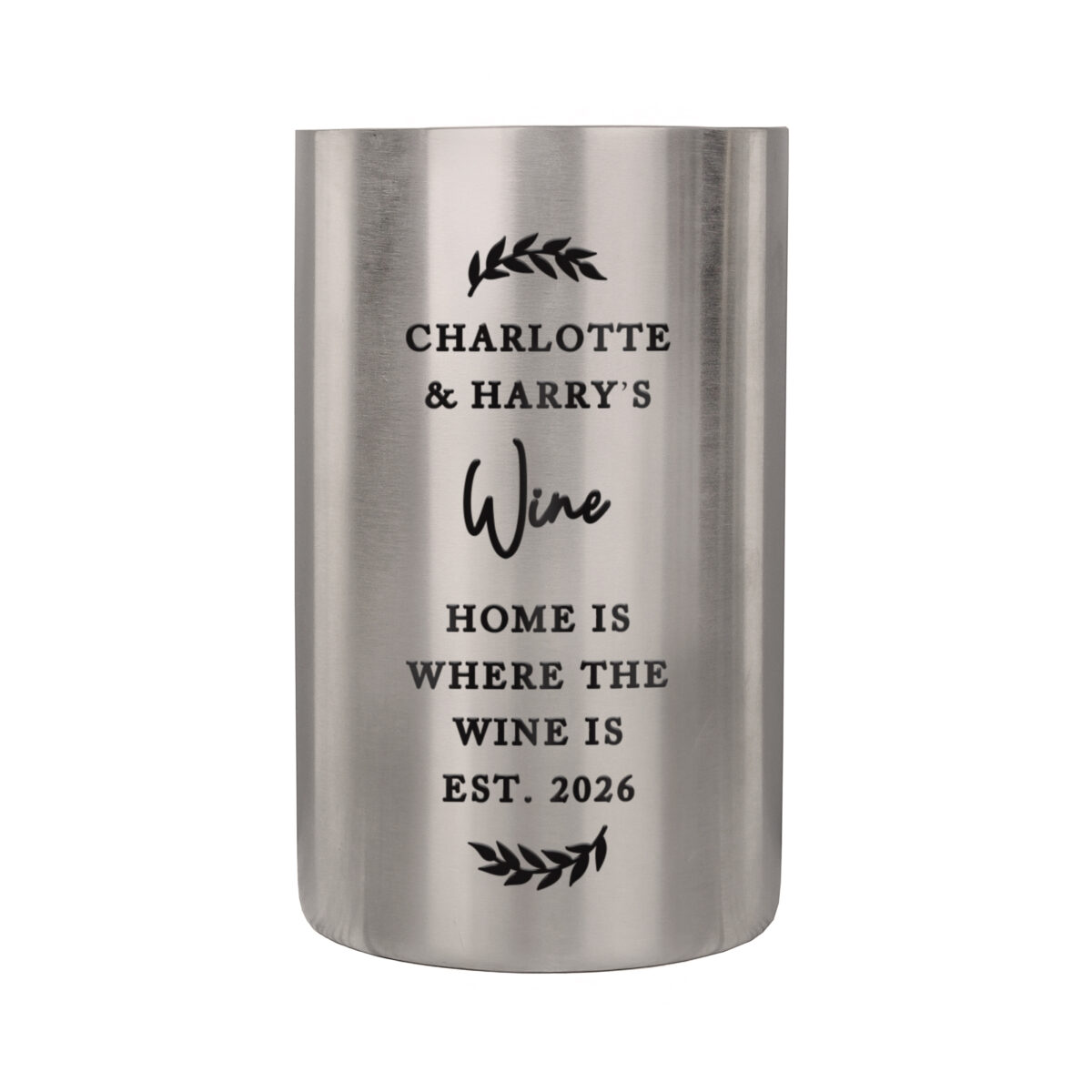Personalised Free Text Wine Cooler