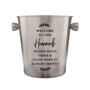 Personalised Wreath Stainless Steel Ice Bucket - Image 5