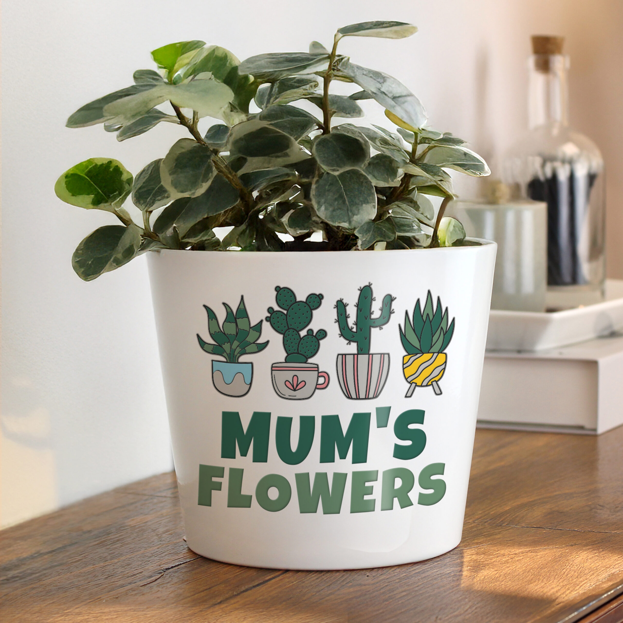 Personalised Big Text Large Plant Pot
