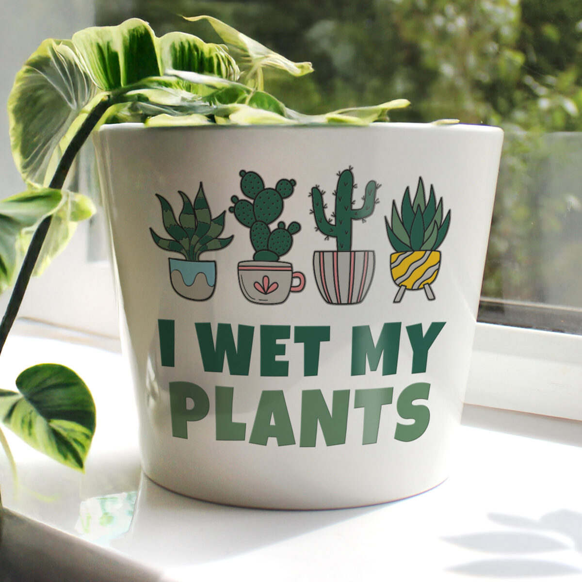 Personalised Big Text Large Plant Pot