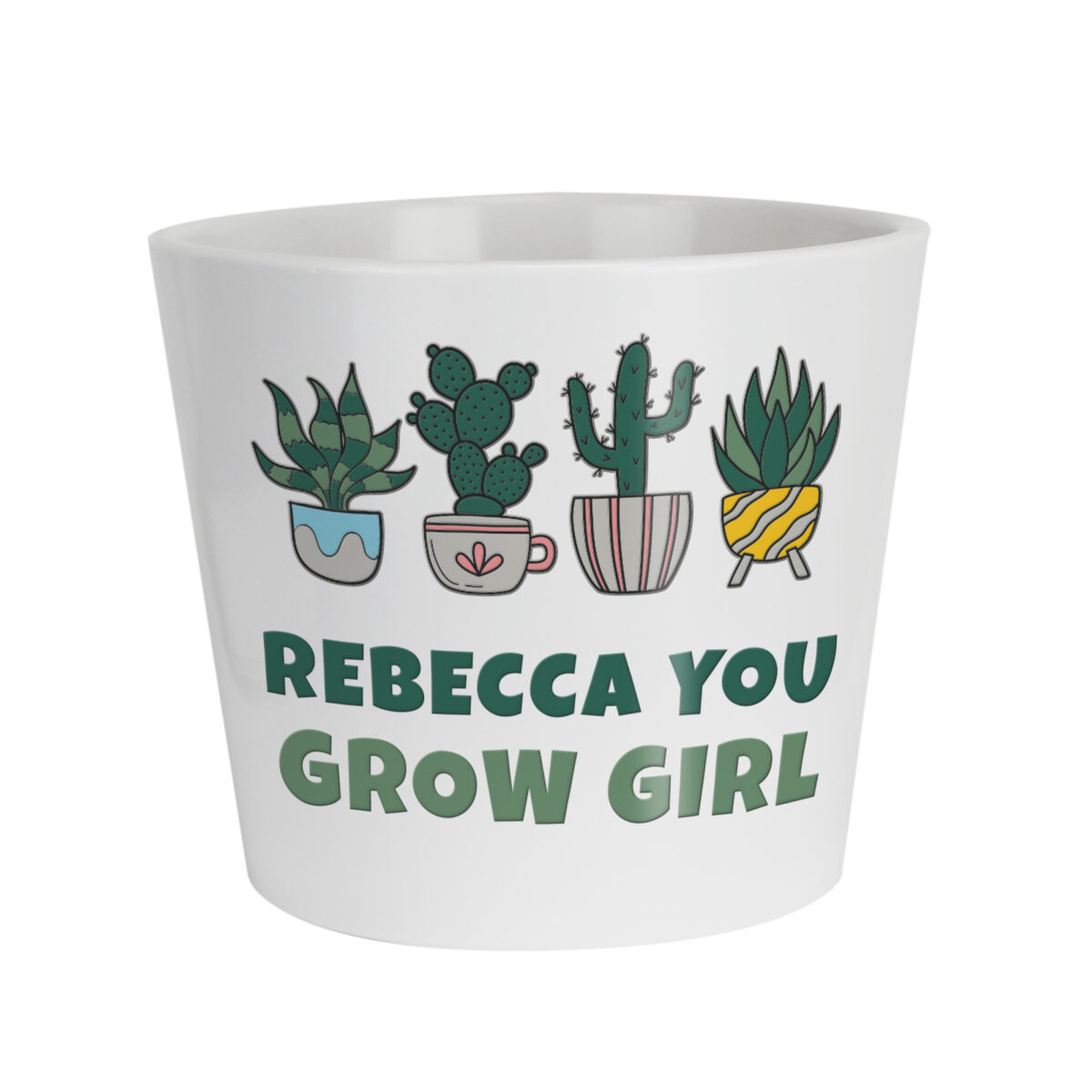 Personalised Big Text Large Plant Pot