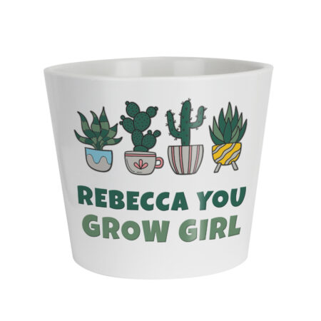 Personalised Big Text Large Plant Pot