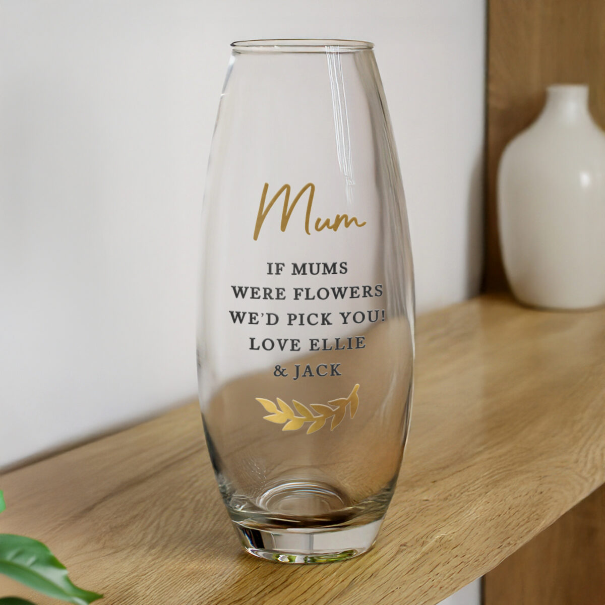 Personalised Free Text Bullet Vase