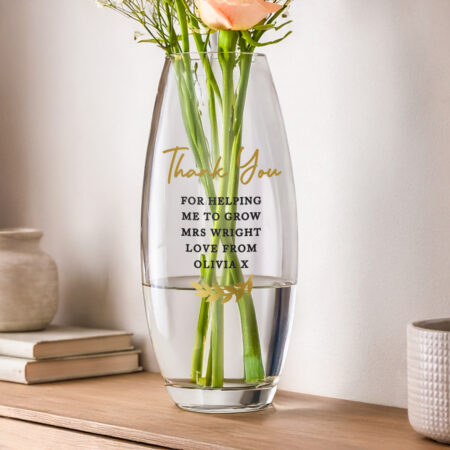 Personalised Free Text Bullet Vase