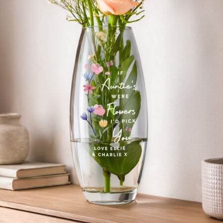 Personalised I'd Pick You Text Bullet Vase