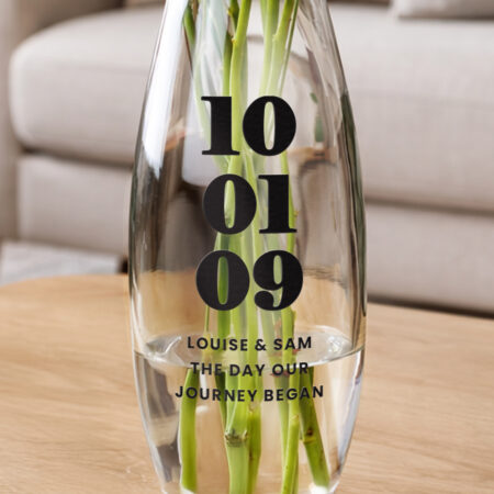 Personalised Special Date Bullet Vase