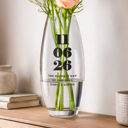 Personalised Special Date Bullet Vase