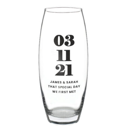 Personalised Special Date Bullet Vase