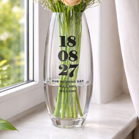 Personalised Special Date Bullet Vase