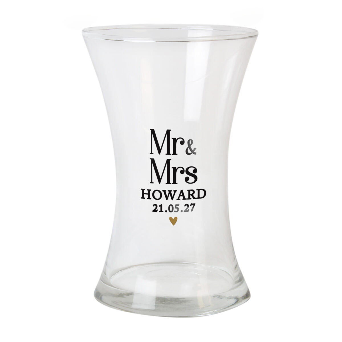 Personalised Couples Waisted Vase