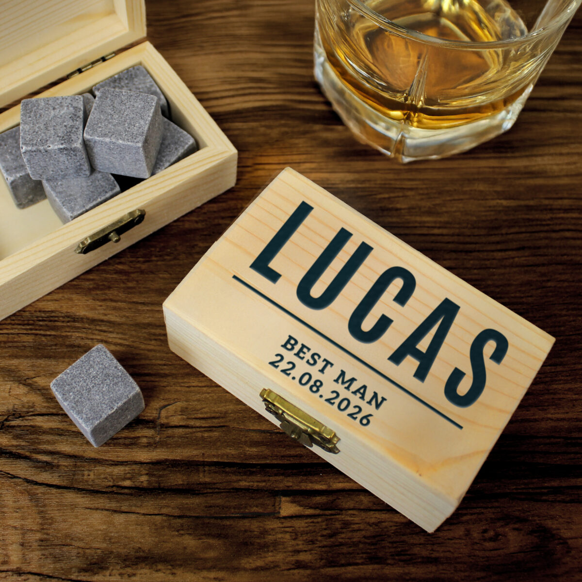 Personalised Free Text Whisky Stones