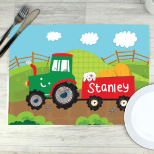 Personalised Tractor Placemat