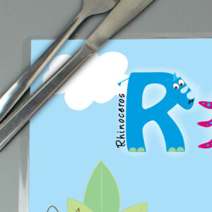 Personalised Blue Animal Alphabet Placemat - Image 8